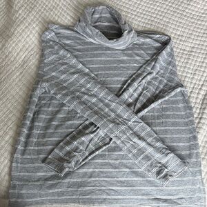 Tradlands Monty Gray Striped Turtleneck